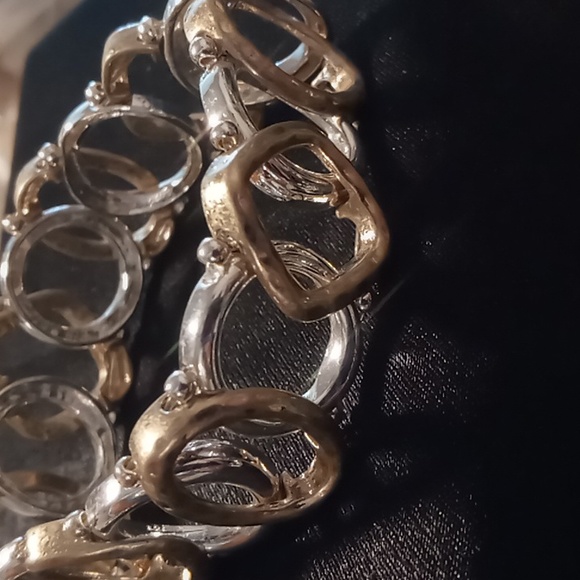 Silver and gold link chain expandable - Picture 3 of 4